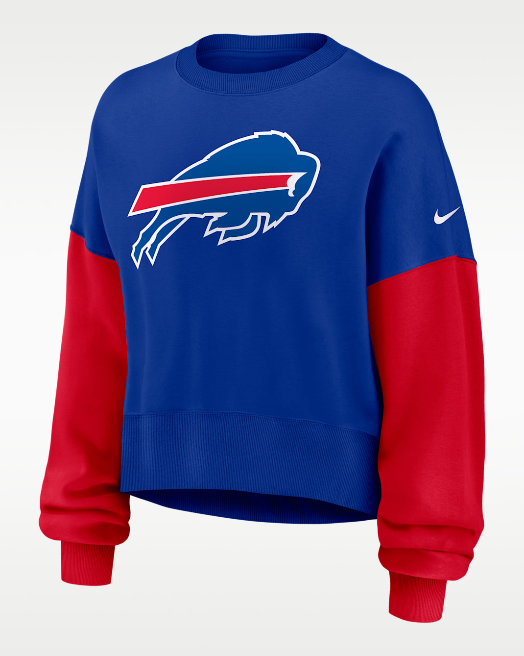 Sudadera de cuello redondo sin cierre Nike de la NFL para mujer Buffalo Bills - Royal