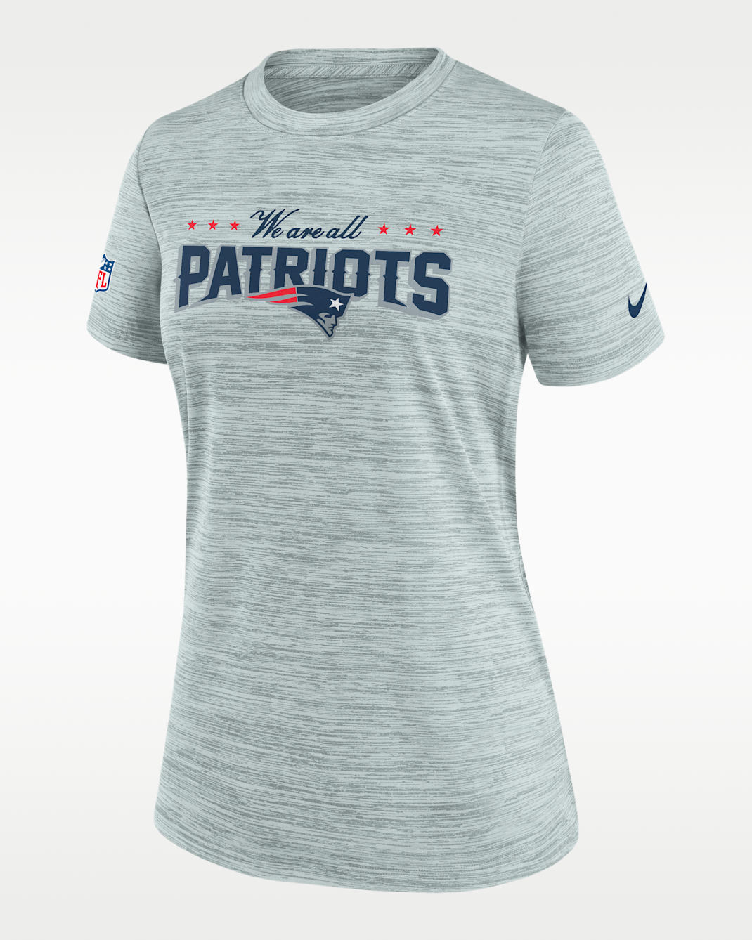 New England Patriots Rivalries Collection Sideline Velocity Women's Nike Dri-FIT NFL T-Shirt - Silver