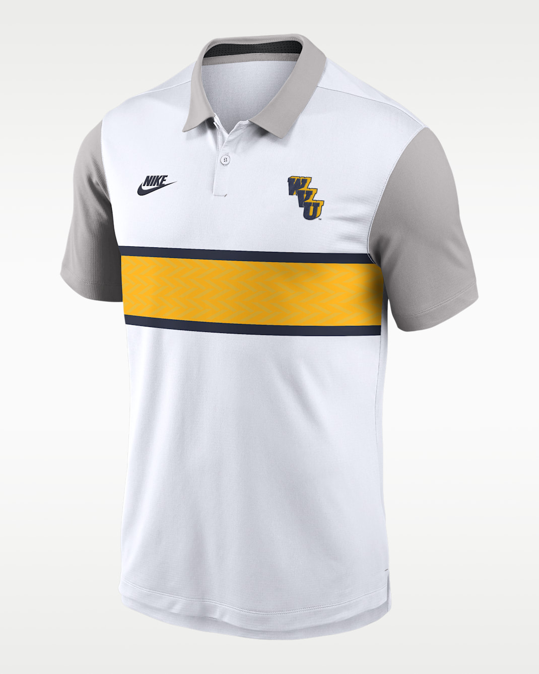 West Virginia Athletic Prep Vapor Legacy Logo Men's Nike Dri-FIT College Polo - White
