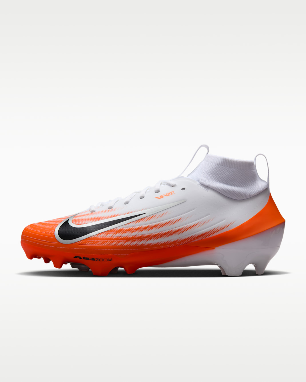 Nike Vapor Pro 1 Football Cleats - White/Safety Orange/Metallic Silver/Black