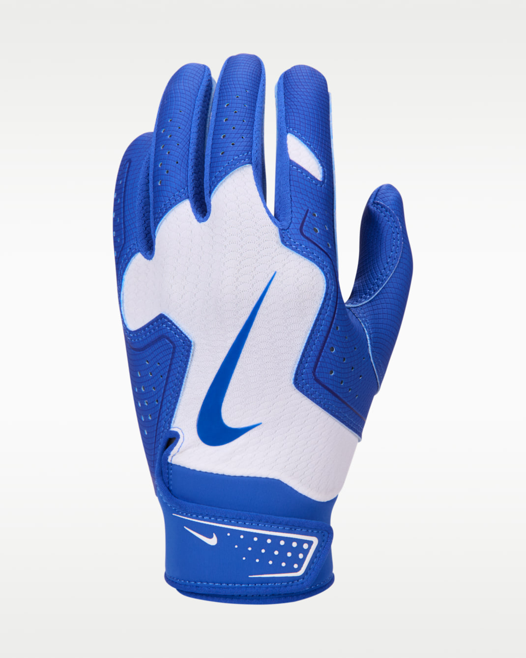 Guante de bateo de béisbol para niños Nike Alpha 2.0 - Blanco/Royal juego/Royal juego