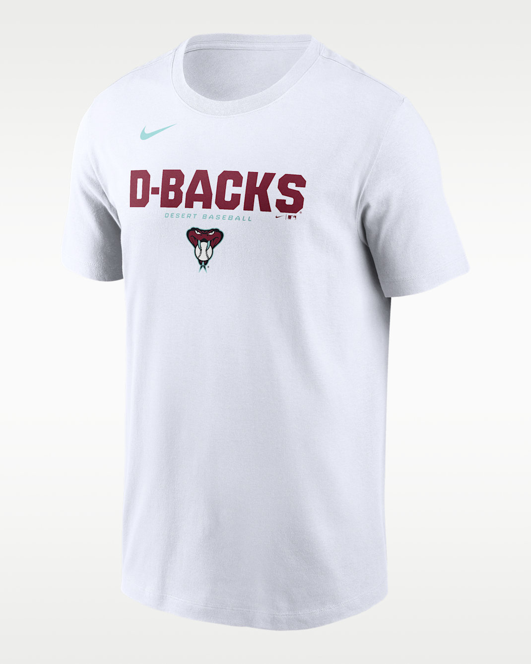 Arizona Diamondbacks Bold Team Name Men's Nike MLB T-Shirt - White