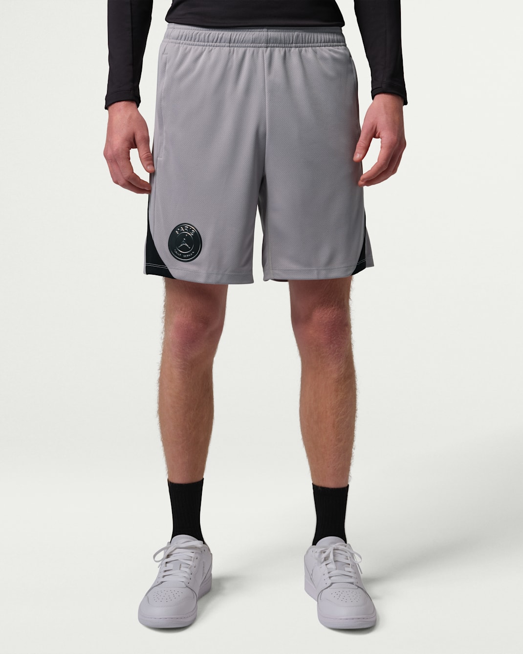 Short de foot en maille Jordan Dri-FIT Paris Saint-Germain Strike Night Edition pour homme - Atmosphere Grey/Noir/Noir