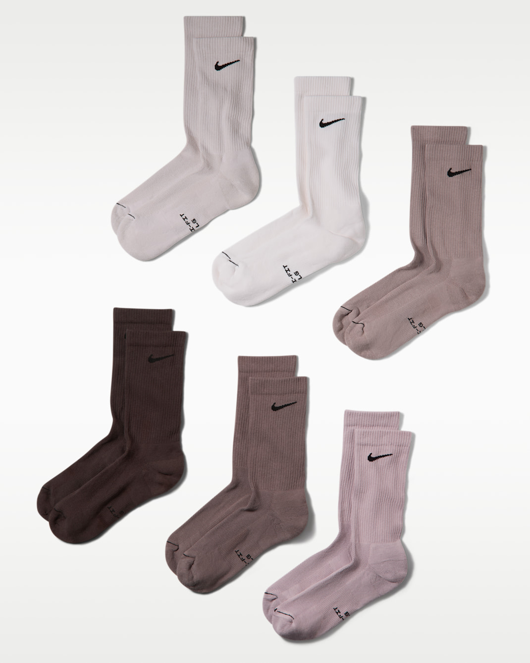 Κάλτσες μεσαίου ύψους Nike Everyday Elevated (6 ζευγάρια) - Πολύχρωμο