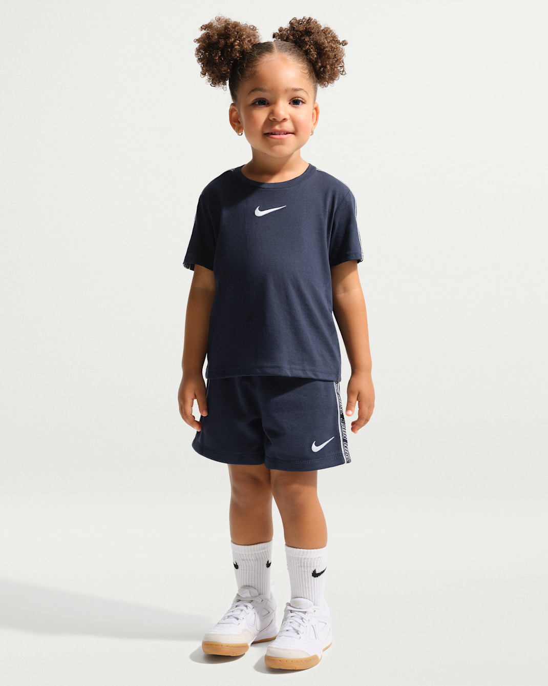 Conjunto de 2 piezas de shorts de tejido Knit infantil Nike Poly Pack - Azul marino medianoche