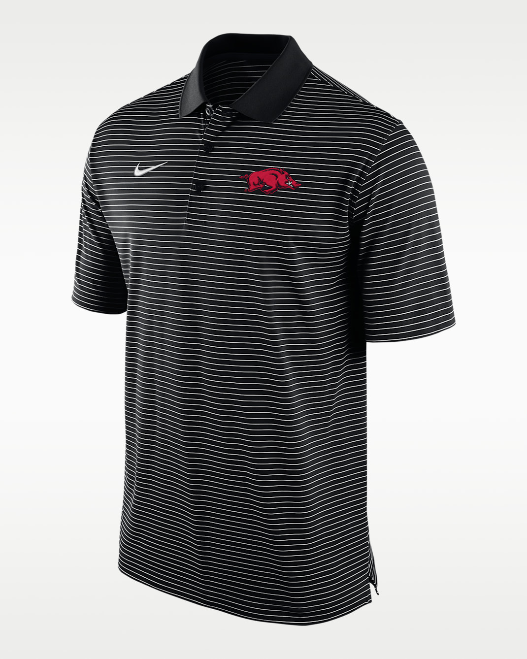 Polo universitaria Nike Dri-FIT para hombre Arkansas Tour - Negro