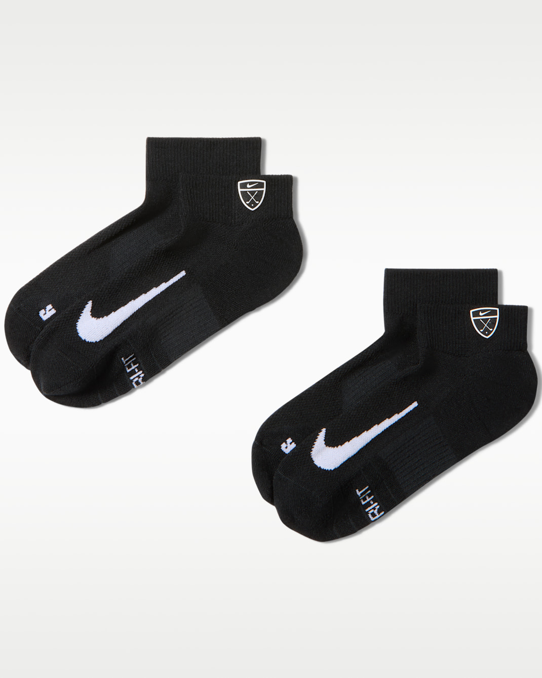 Calcetines cortos de golf Nike Multiplier Low (2 pares) - Negro/Blanco