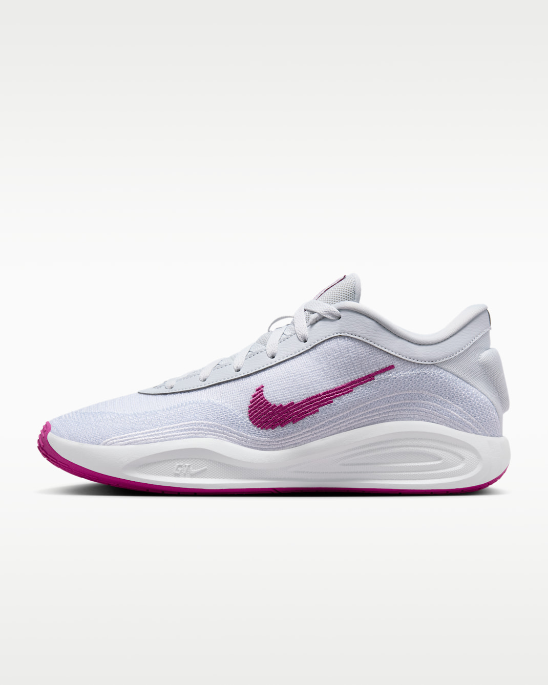 G.T. Hustle Academy EP Basketball Shoes - Pure Platinum/White/Hot Fuchsia