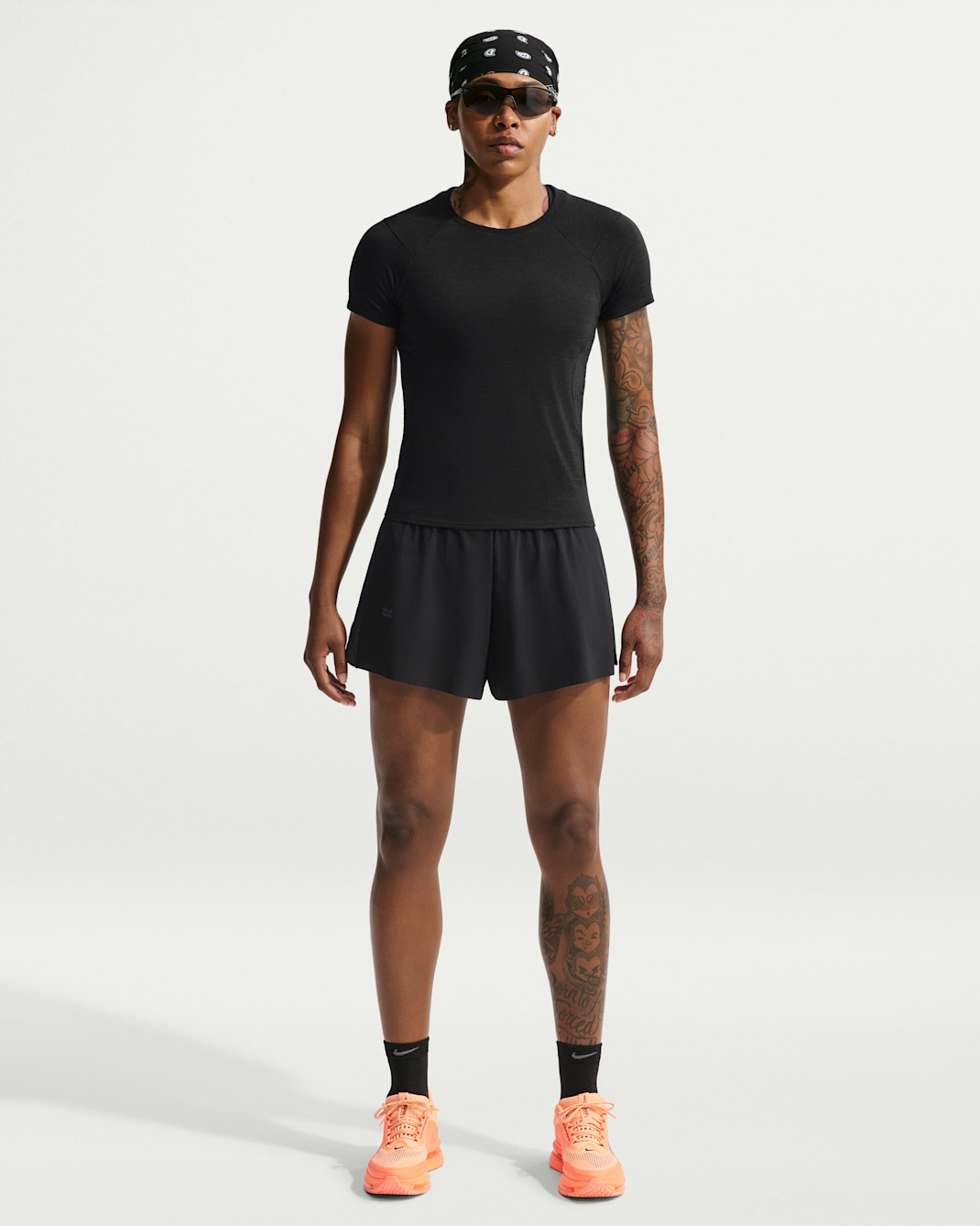 NikeLab | Running Women's 10cm (approx.) Brief-Lined Shorts - Black/Black/White/Black