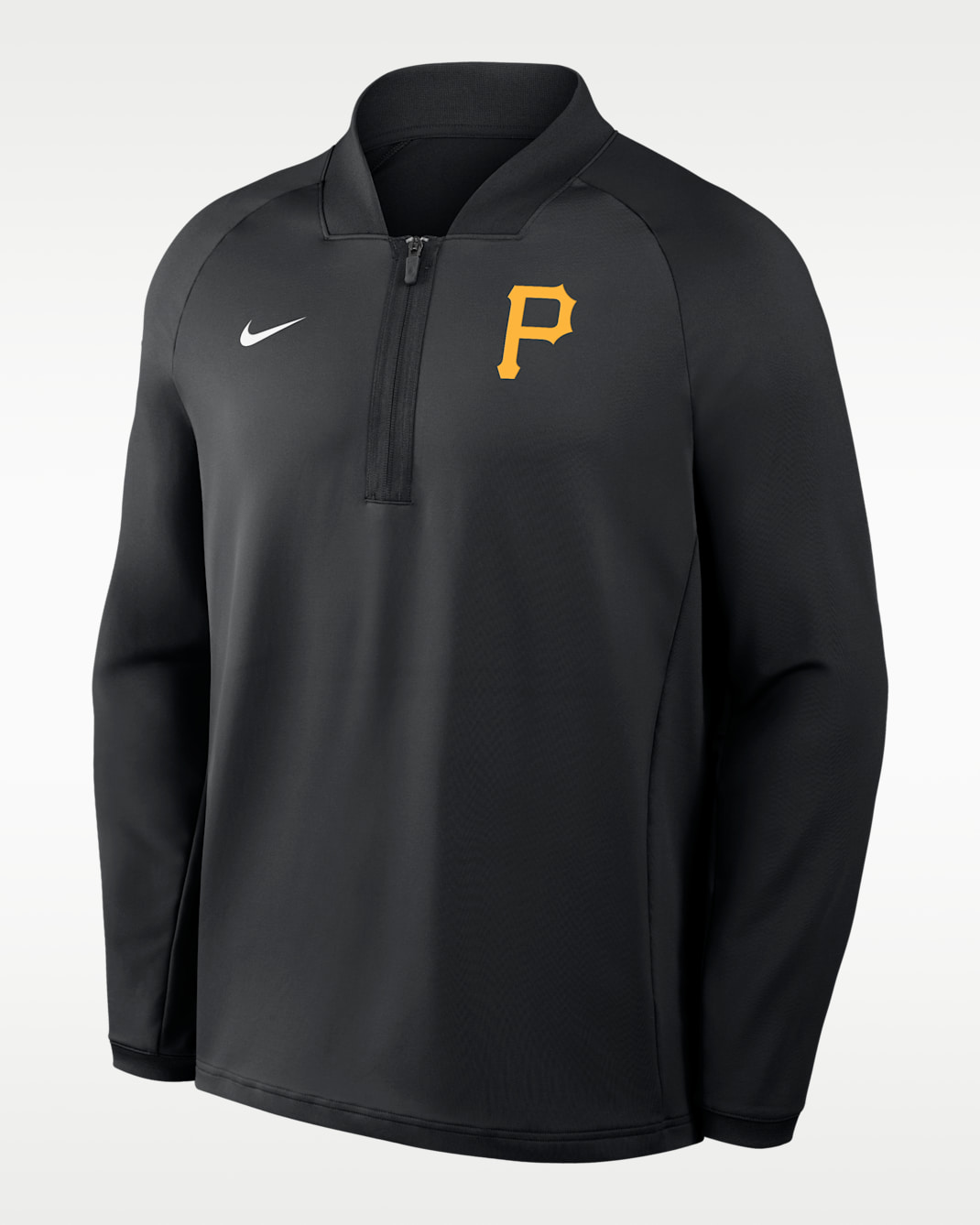 Pittsburgh Pirates Authentic Collection Men's Nike Dri-FIT MLB 1/2-Zip Long-Sleeve Top - Black