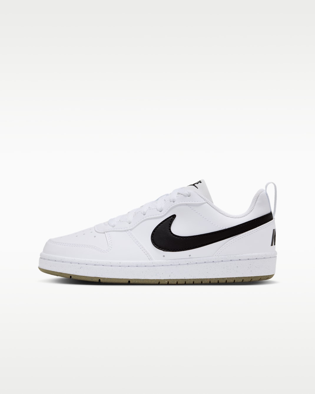 Nike Court Borough Low Recraft Big Kids' Shoes - White/Gum Light Brown/Black