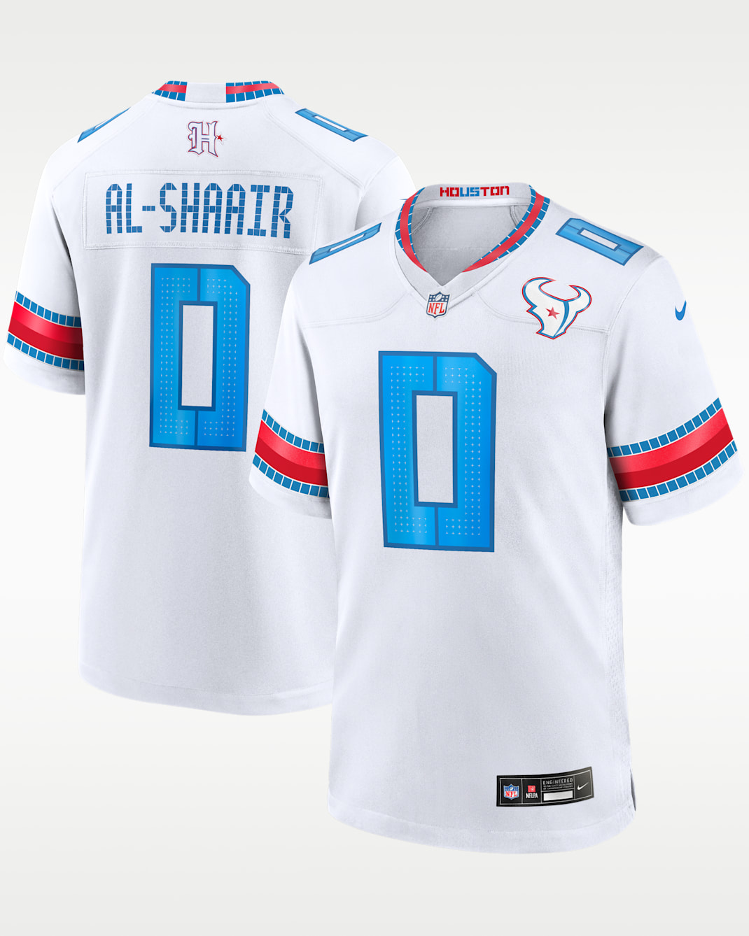 Azeez Al-Shaair Houston Texans Rivalries Collection Men's Nike NFL Game Jersey - White