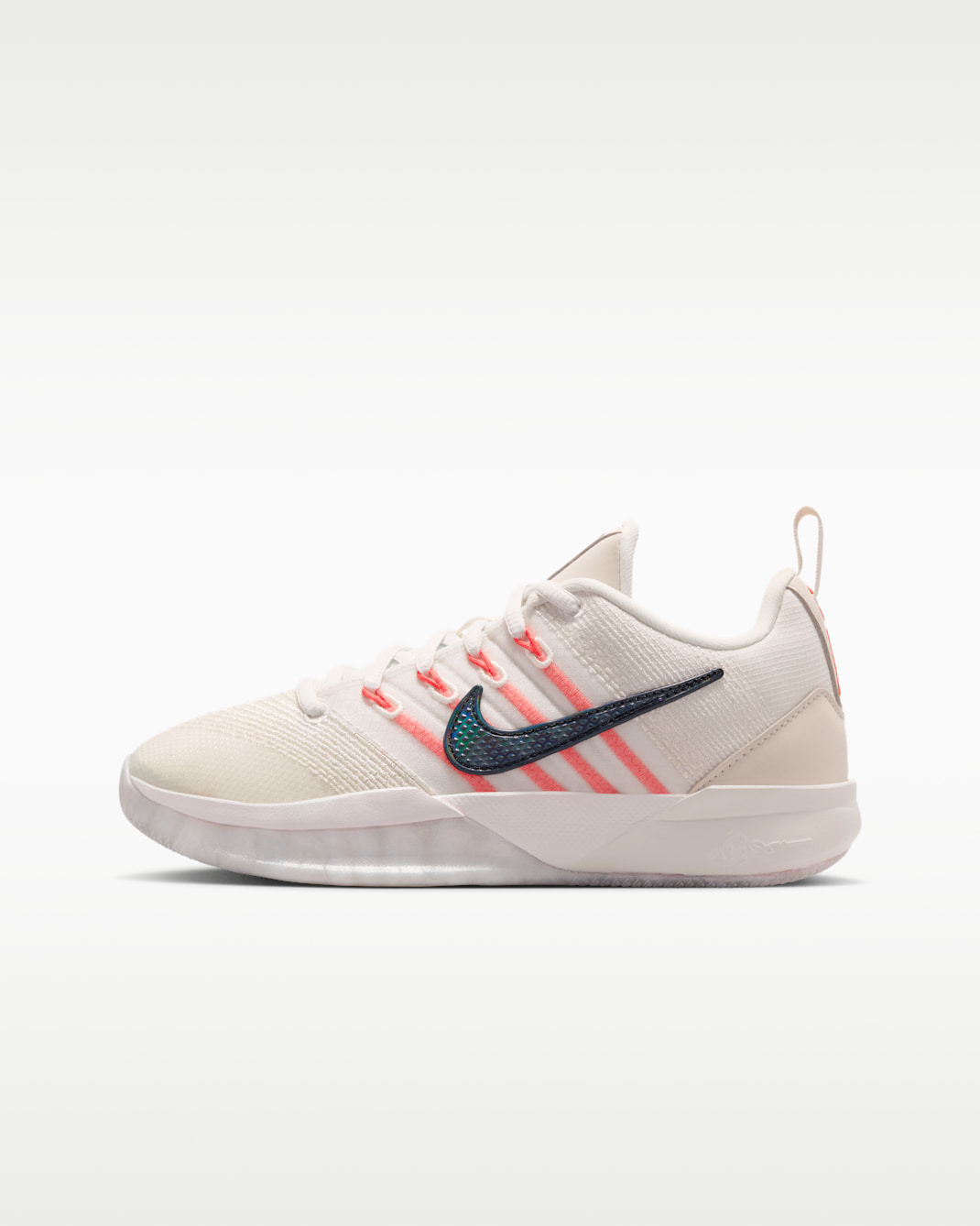 Sabrina 3 "Equity" Big Kids' Basketball Shoes - Phantom/Ivory/Rush Coral/Black