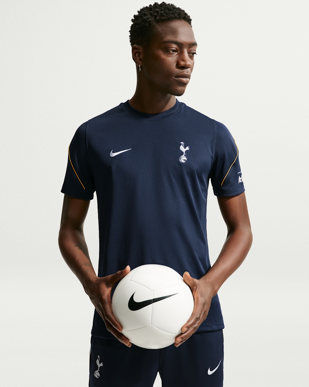 Tottenham Hotspur Strike Men's Nike Football Dri-FIT Short-Sleeve Top - Obsidian/Varsity Maize/Light Blue/White