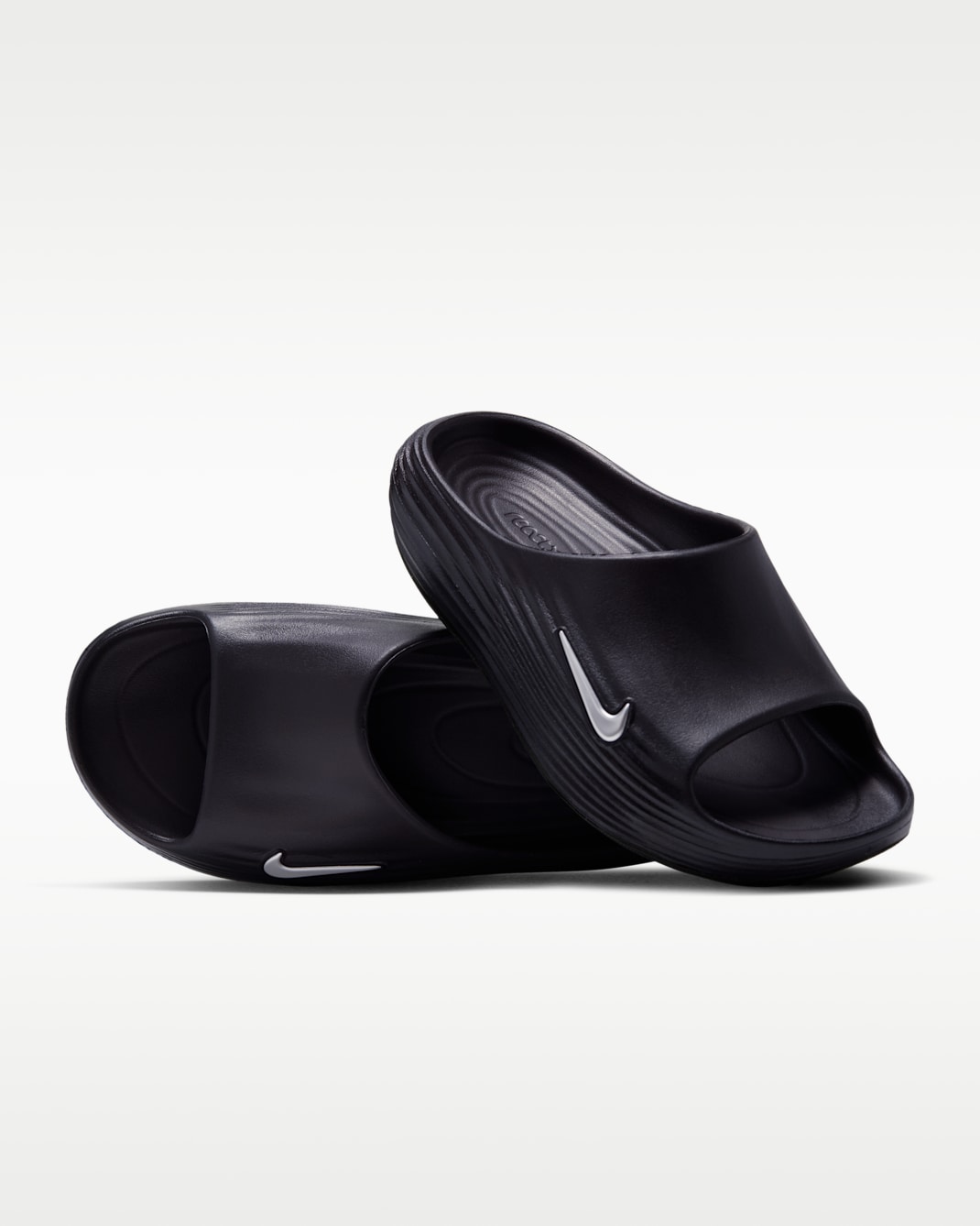Nike ReactX Rejuven8 Women's Slides - Velvet Brown/Black/Metallic Silver