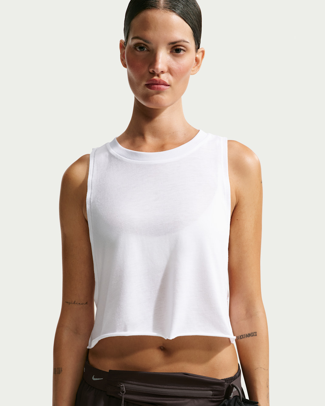 Débardeur court NikeSKIMS Performance Cotton Blend pour femme - NSKM Snow