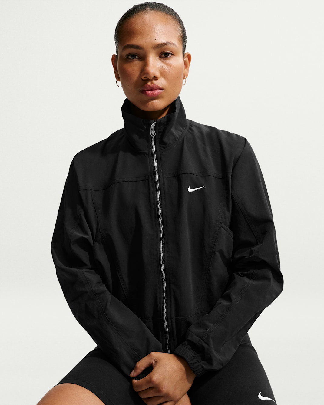 Nike Sportswear Everything Wovens Women's Oversized Repel UV Protection Jacket - Black/White