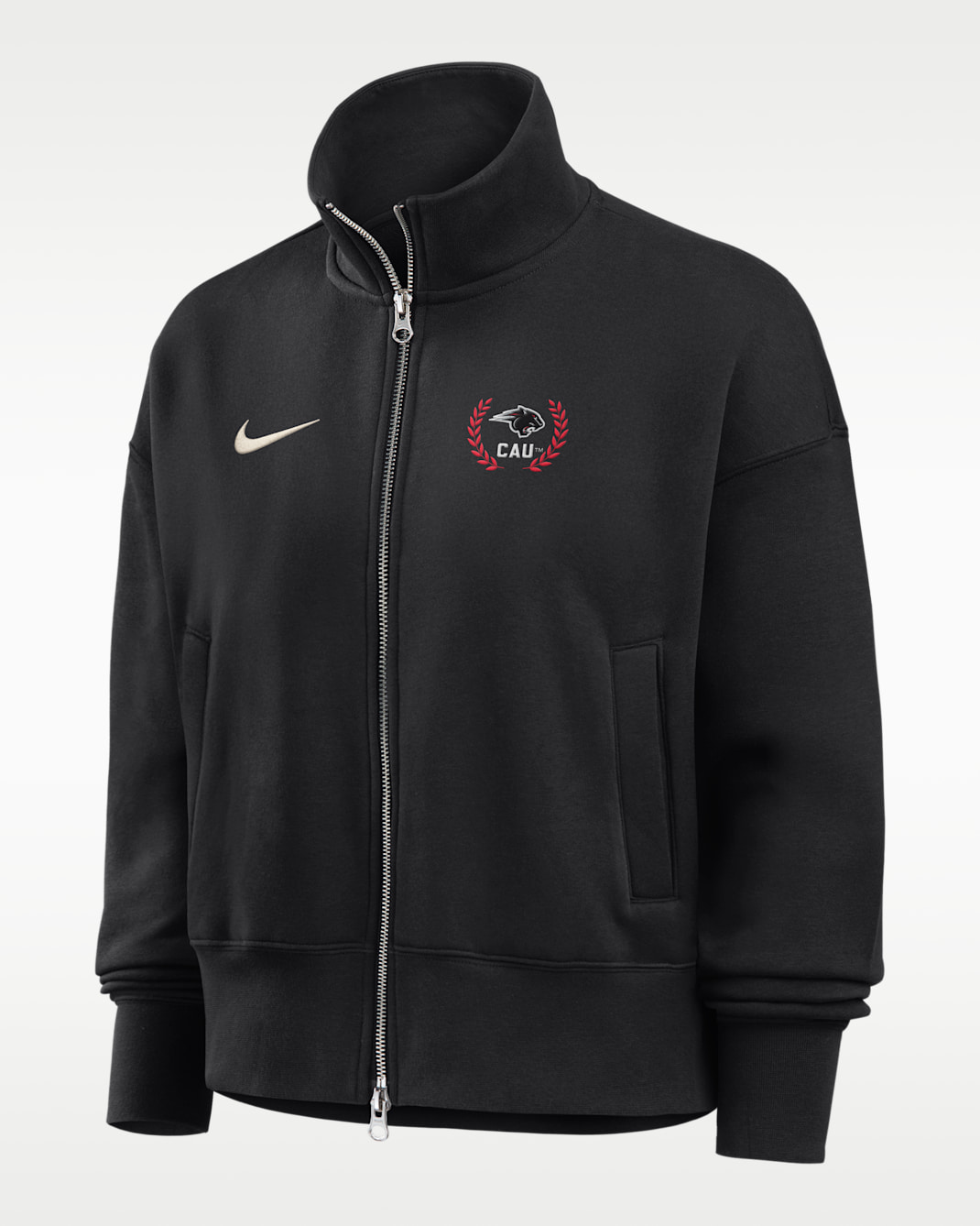 Nike College (Clark Atlanta University) Women's Nike Phoenix Fleece Track Jacket - Black