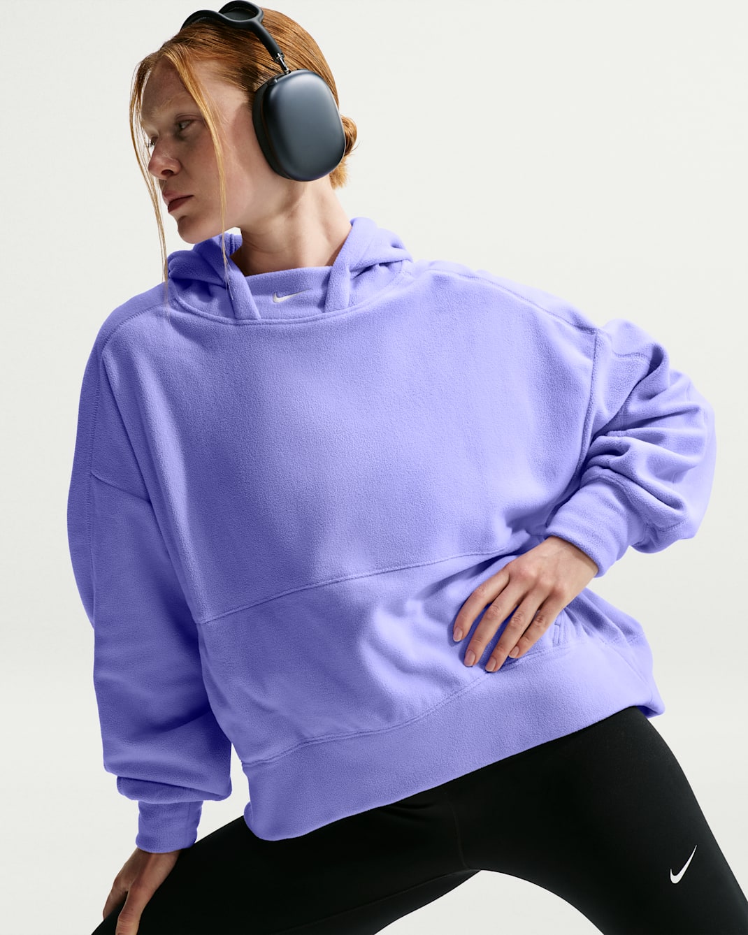 Nike One Women's Therma-FIT Oversized Pullover Hoodie