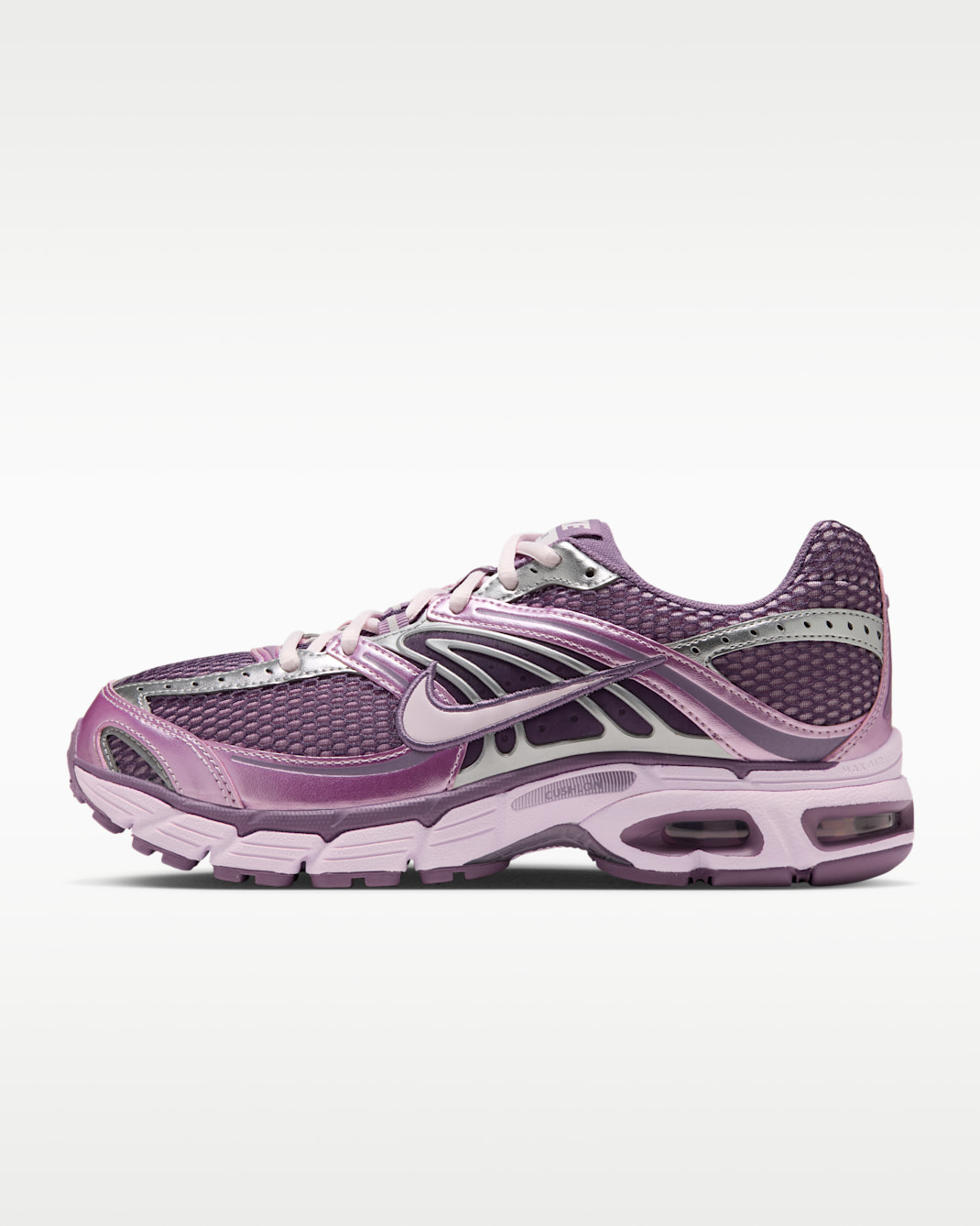 Nike Air Max Moto 2K Women's Shoes with Reflective Accents - Pink Foam/Violet Dust/Metallic Silver/Pearl Pink