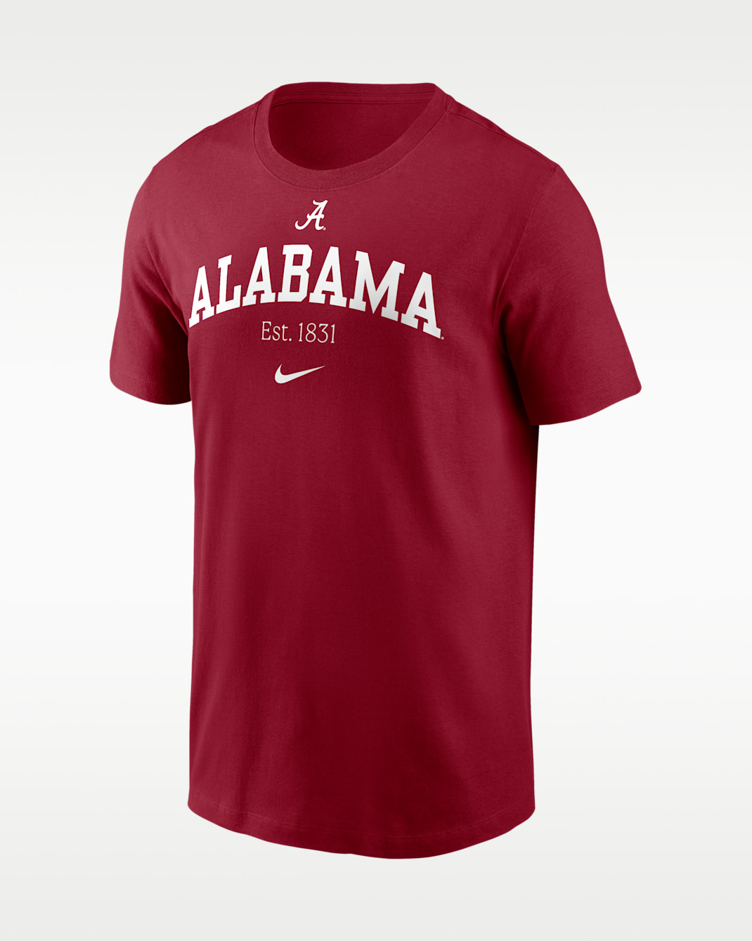 Playera universitaria Nike para hombre Alabama Campus Local Madness - Carmesí team