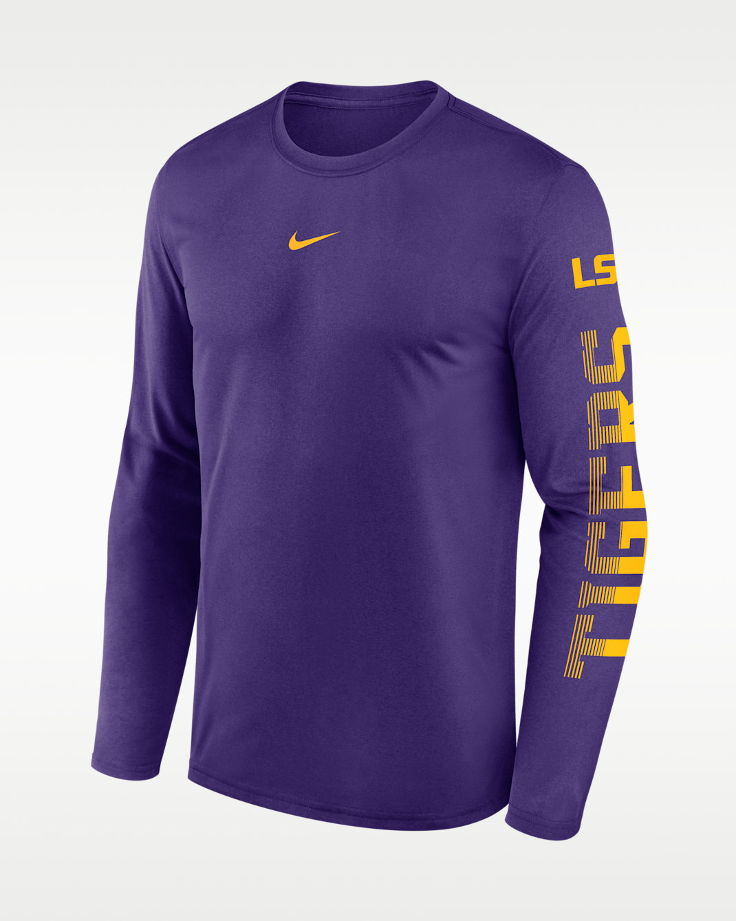 LSU Primetime Stack Legend Men's Nike Dri-FIT College Long-Sleeve T-Shirt - Court Purple