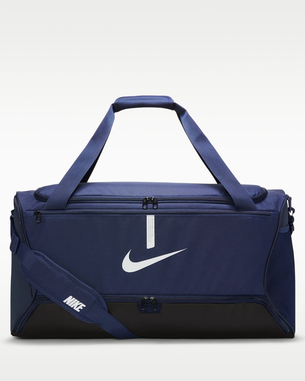 Nike Academy Team Football Duffel Bag (Large, 95L) - Midnight Navy/Black/White