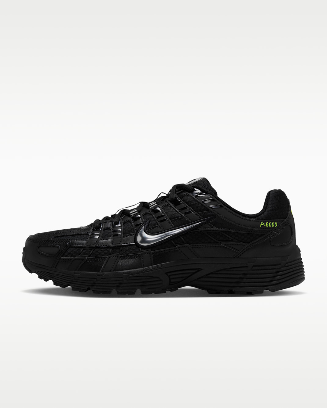 Nike P-6000 Men's Shoes - Black/Metallic Silver/Volt/Black