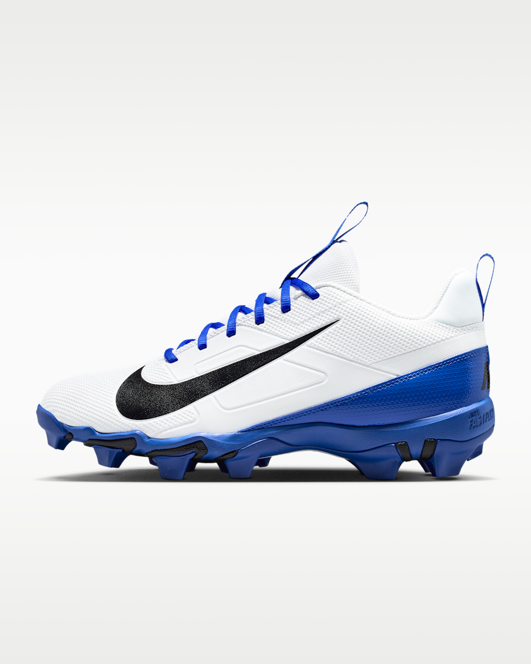 Nike Alpha Menace 4 Shark Football Cleats - White/Hyper Royal/Black