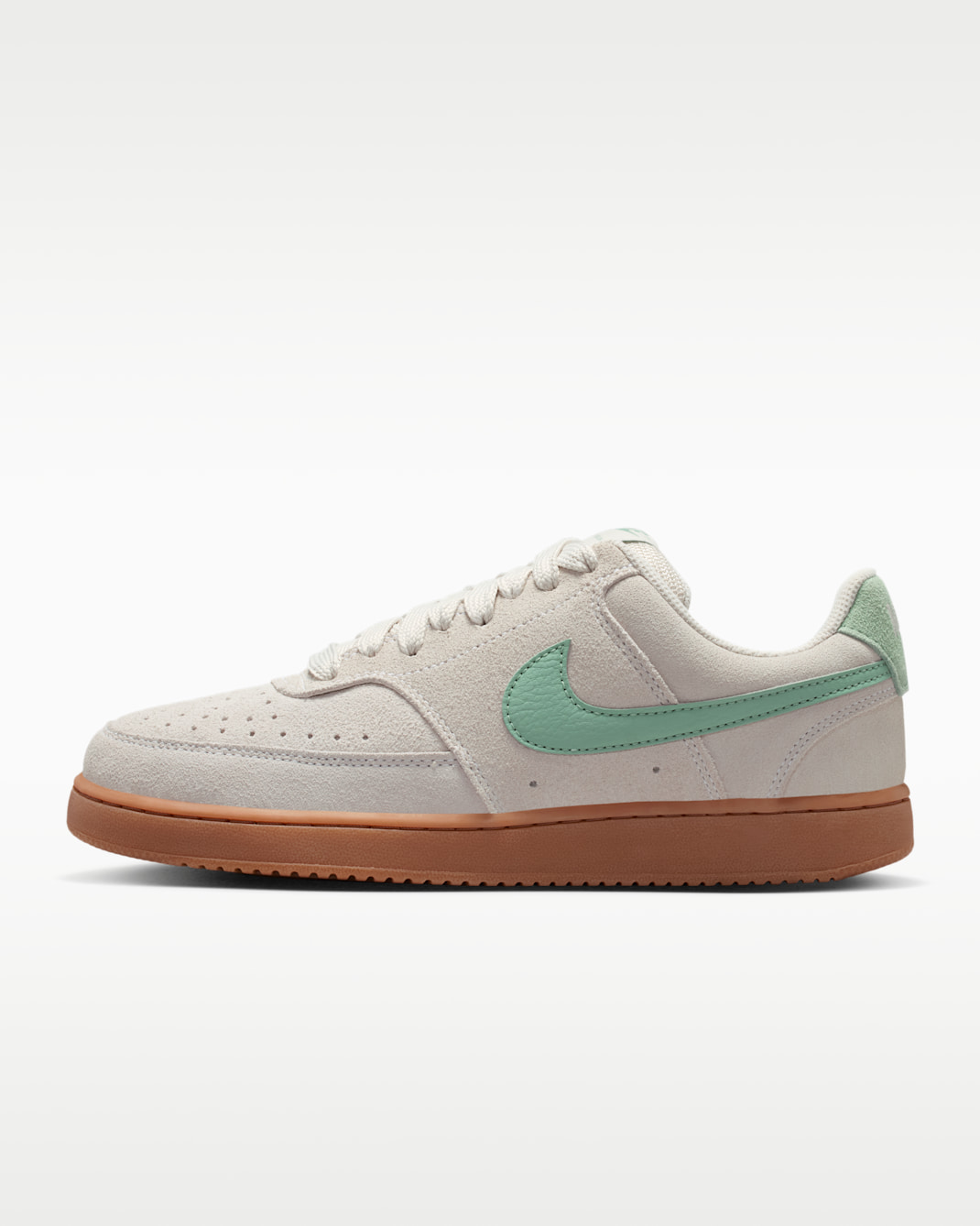 Tenis para mujer Nike Court Vision Low - Blanco/Marrón medio goma/Vapor