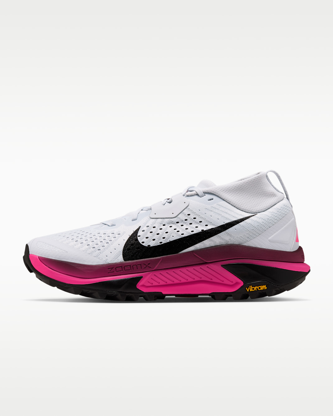 ACG Zegama Trail Men's Trail Running Shoes - Pure Platinum/Hyper Pink/Yellow Ochre/Black