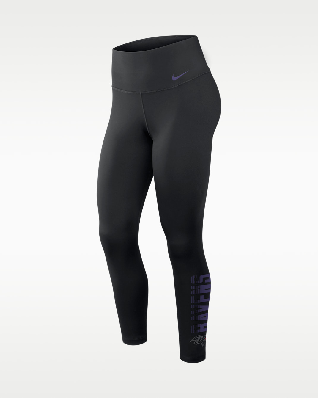 Baltimore Ravens Primetime One Women's Nike Dri-FIT NFL High-Rise Leggings - Black
