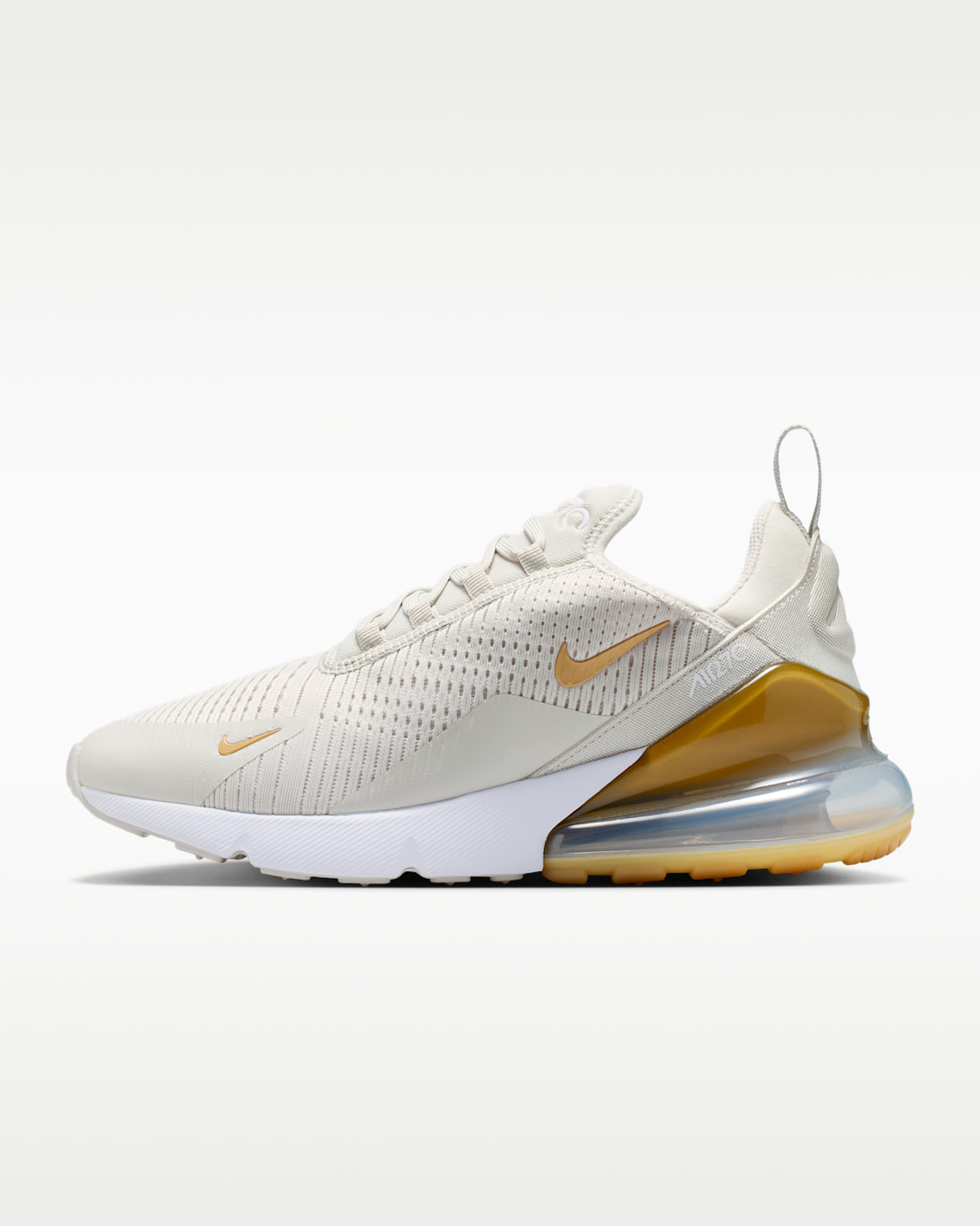 Nike Air Max 270 Women's Shoes - Light Bone/White/Metallic Gold