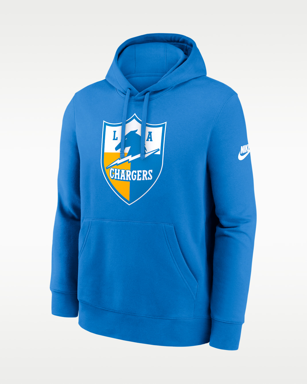 Los Angeles Chargers Club Logo Men's Nike NFL Pullover Hoodie - Powder Blue