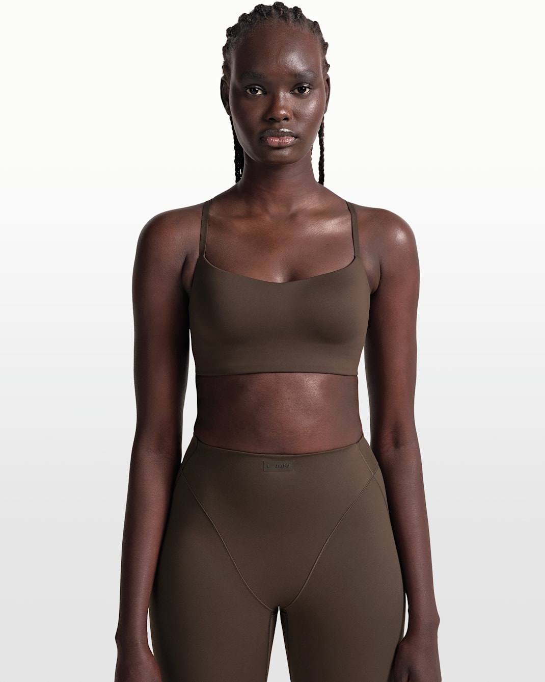 Cami-BH NikeSKIMS Matte Contour för kvinnor - NSKM DARK SEPIA