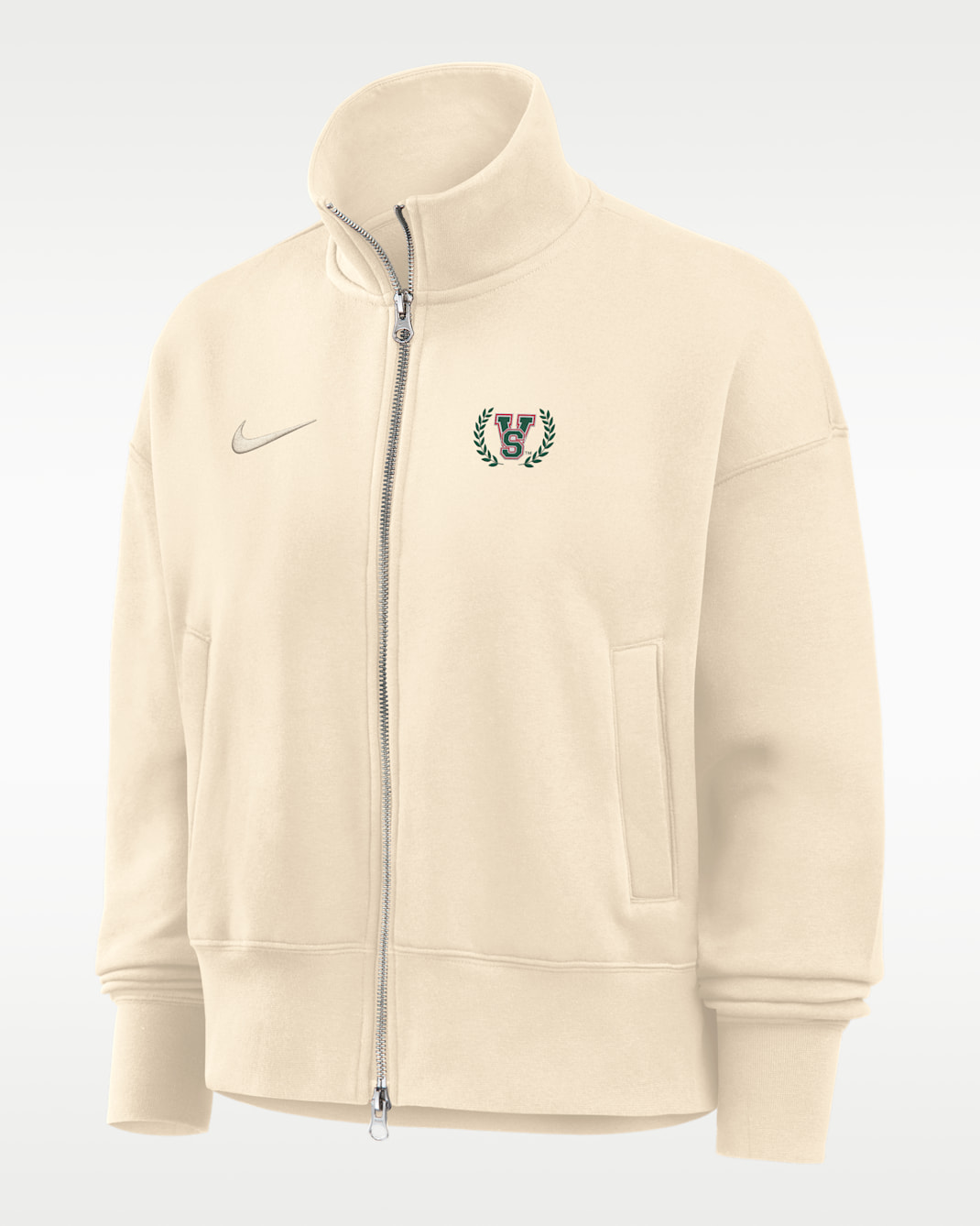 Nike College (Mississippi Valley State University) Women's Nike Phoenix Fleece Track Jacket - Natural
