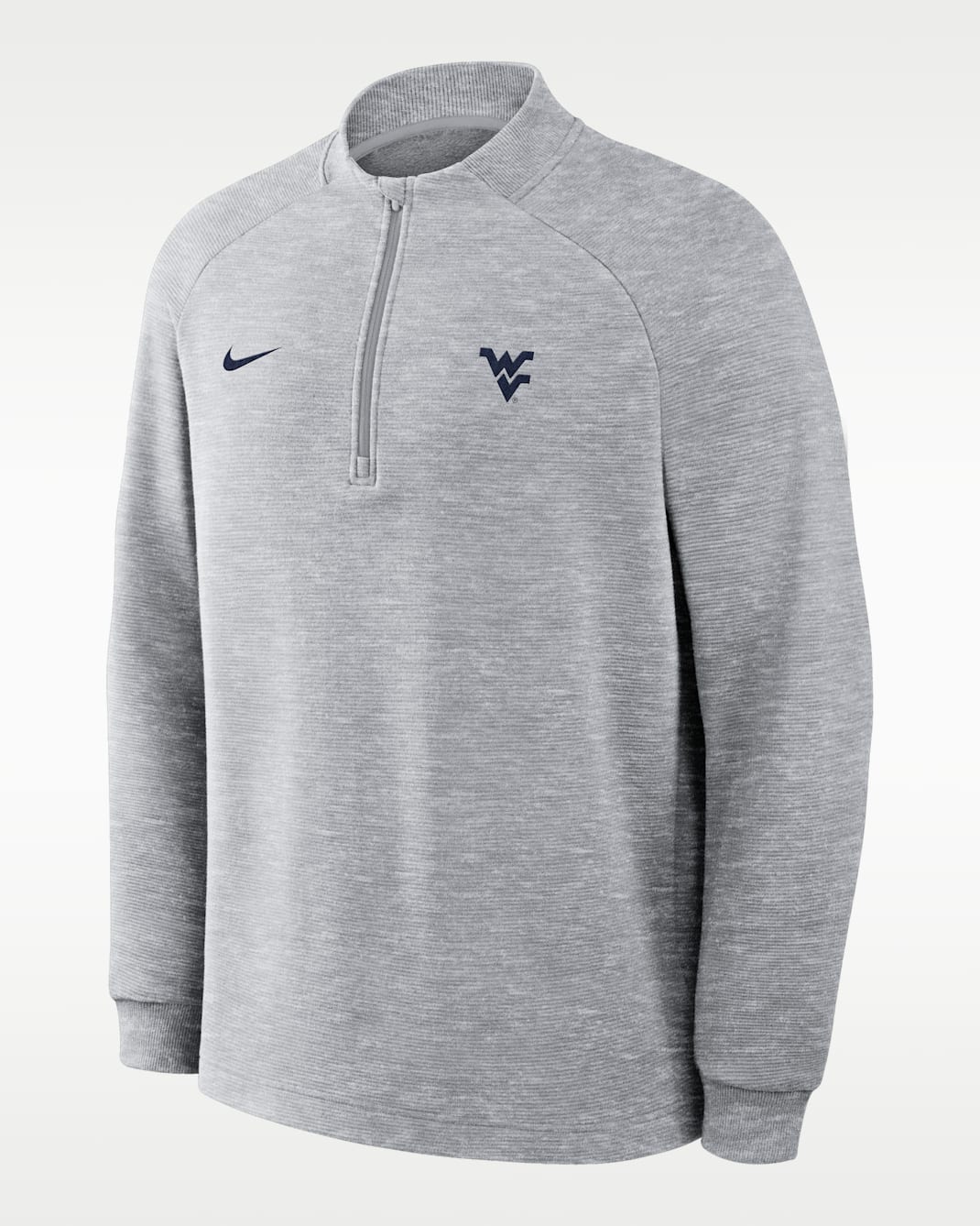 West Virginia Par Men's Nike Therma-FIT College Half-Zip Pullover - Grey