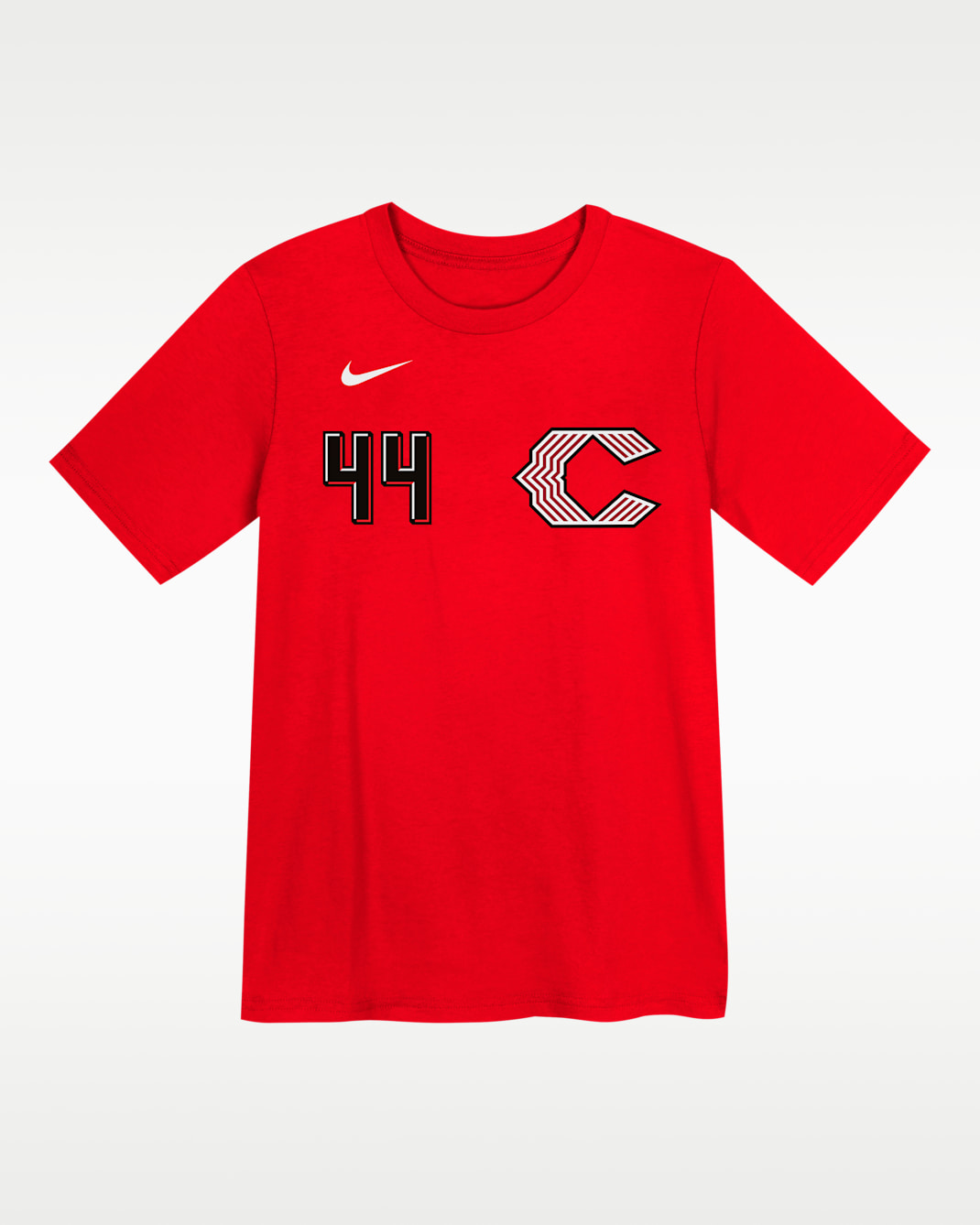 Playera Nike de la MLB para niños talla pequeña Elly De La Cruz Cincinnati Reds, edición City Connect - Rojo