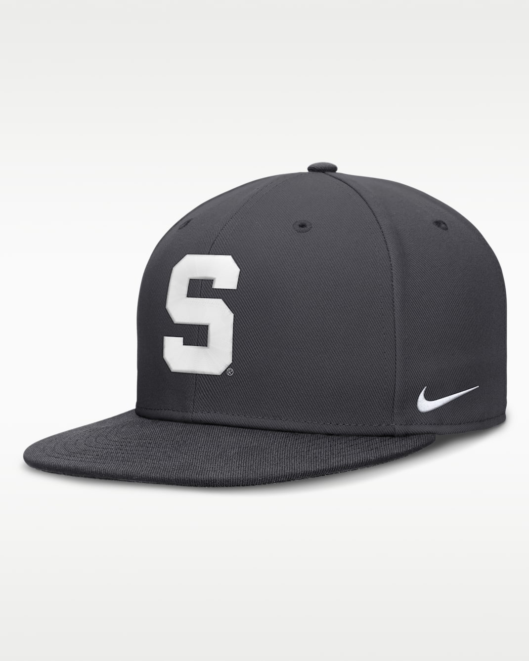 Gorra universitaria Nike Dri-FIT ajustada para hombre Michigan State Pro - Antracita