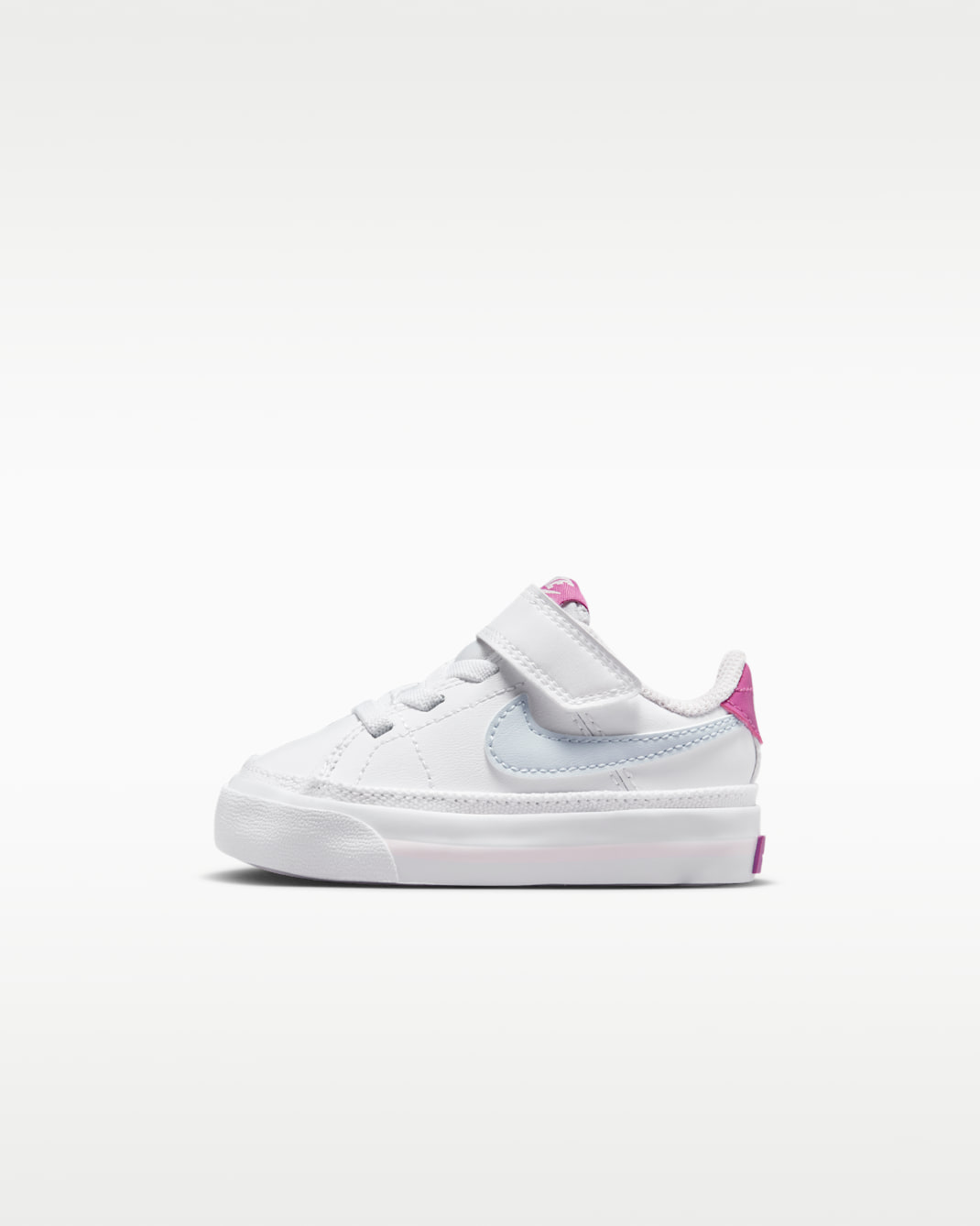 NikeCourt Legacy Baby/Toddler Shoes - White/Cosmic Fuchsia/Pearl Pink/Football Grey