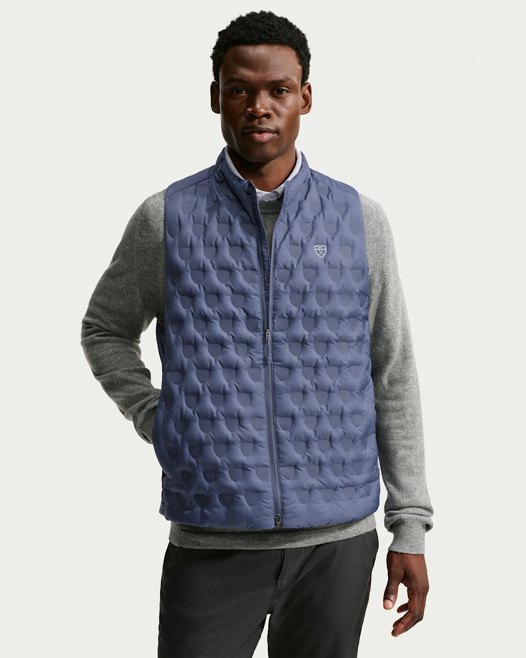 Chaleco de golf Therma-FIT ADV Repel para hombre Nike - Azul difuso/Blanco