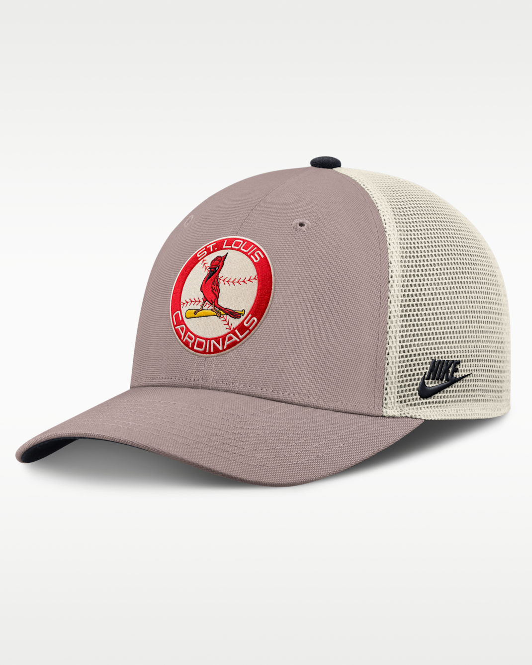 Gorra de rejilla Nike de la MLB ajustable para hombre St. Louis Cardinals Cooperstown Rise - Caqui