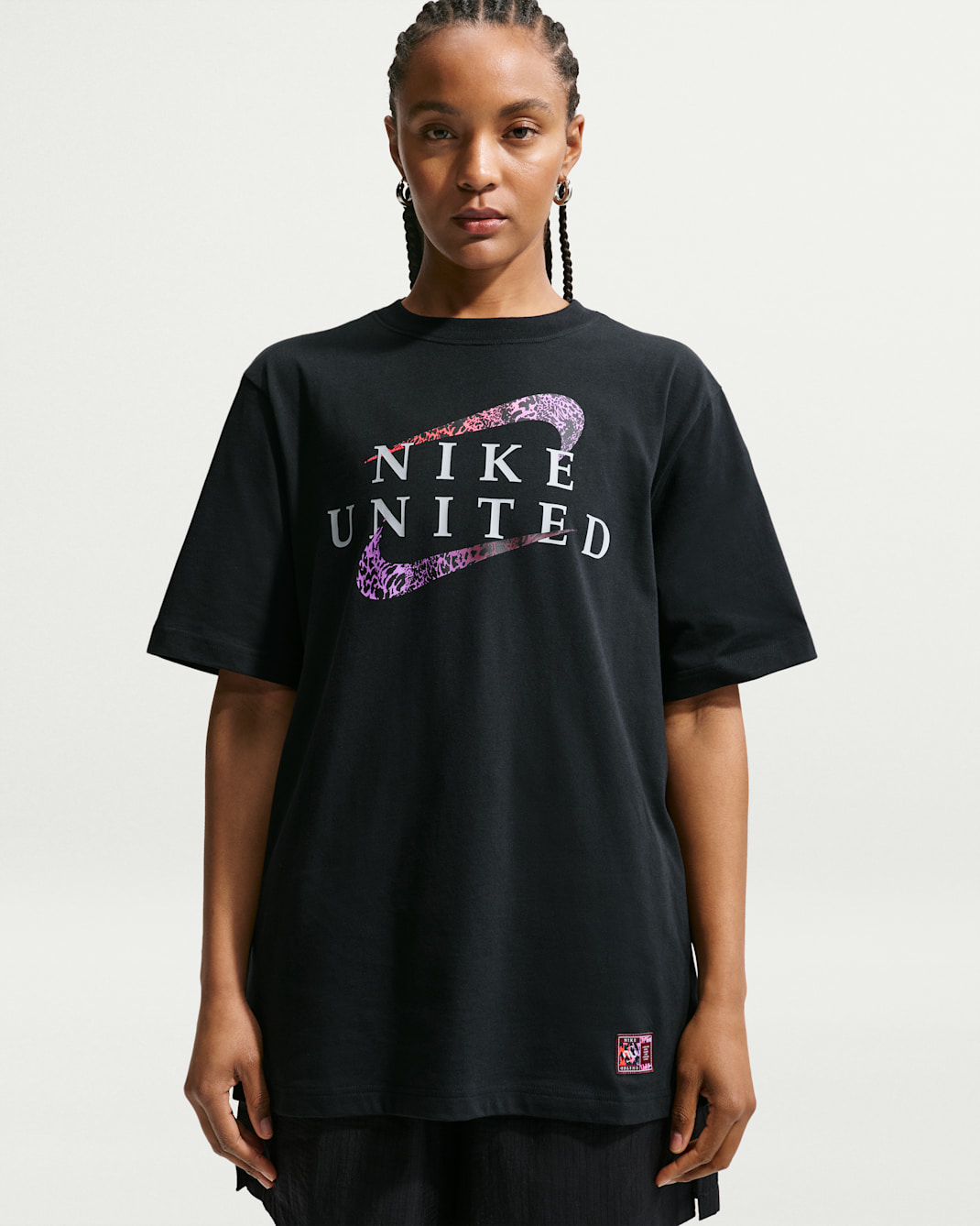 Fotbolls-t-shirt Nike United för kvinnor - Svart