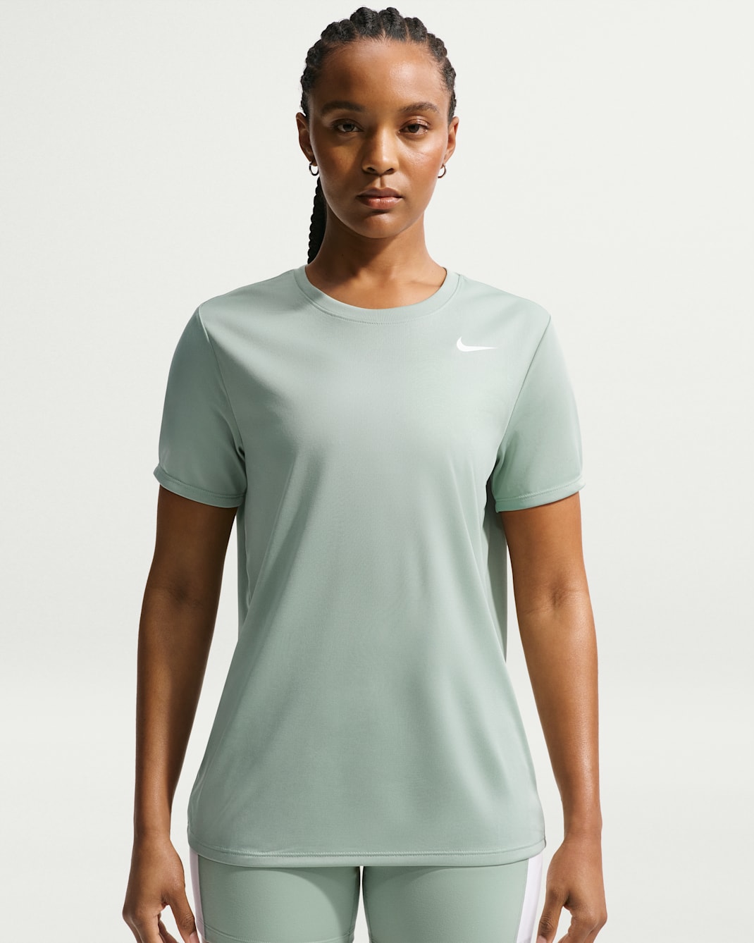 Playera para mujer Nike Dri-FIT - Vapor/Blanco