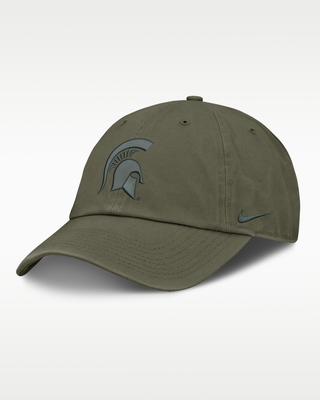 Michigan State Primetime Club Men's Nike College Adjustable Hat - Olive