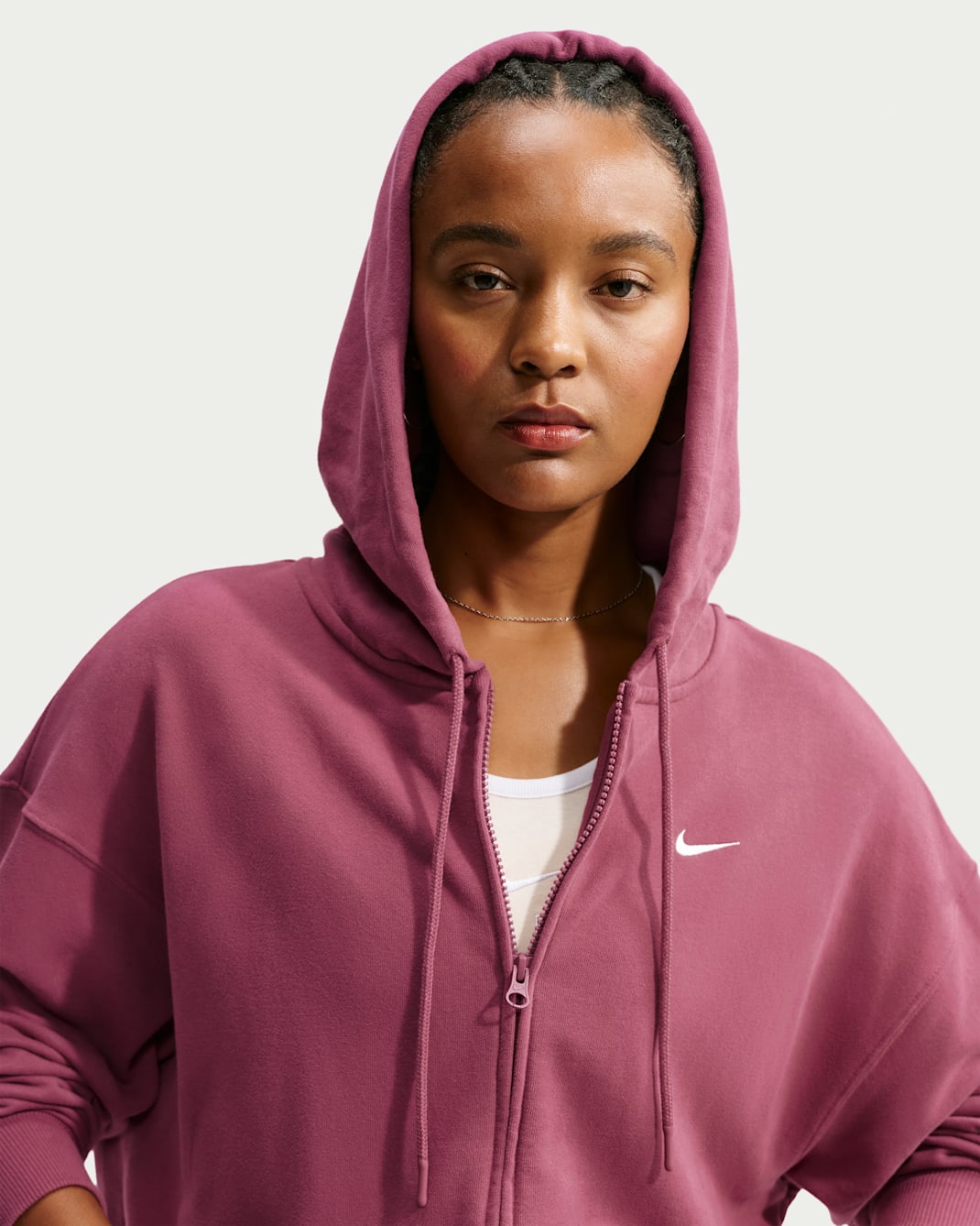Nike Studio Fleece Lightweight "French Terry" Women's Oversized Full-Zip Hoodie