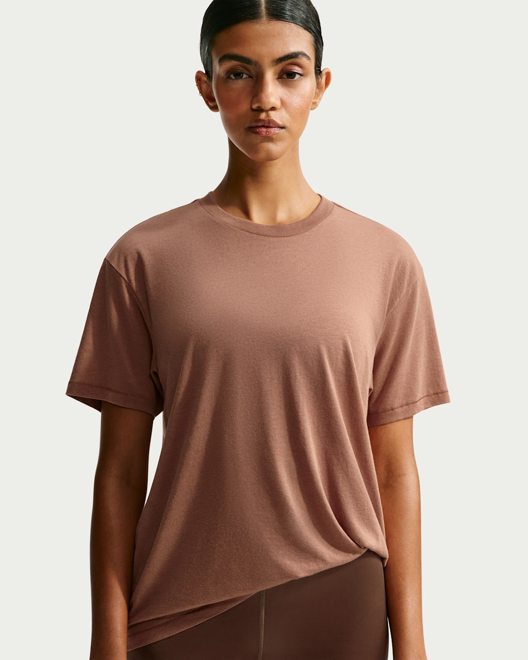 NikeSKIMS Performance Cotton Blend Camiseta de manga corta oversize - Mujer - NSKM Carob Brown