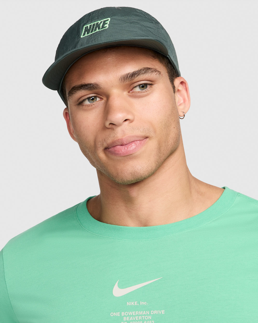Nike Club Unstructured Flat Bill Outdoor Cap - Vintage Green/Vapor Green