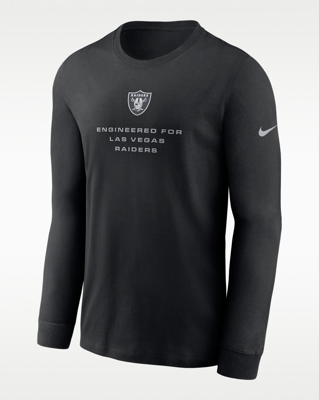Playera de manga larga Nike Dri-FIT de la NFL para hombre Las Vegas Raiders Team Issue - Negro