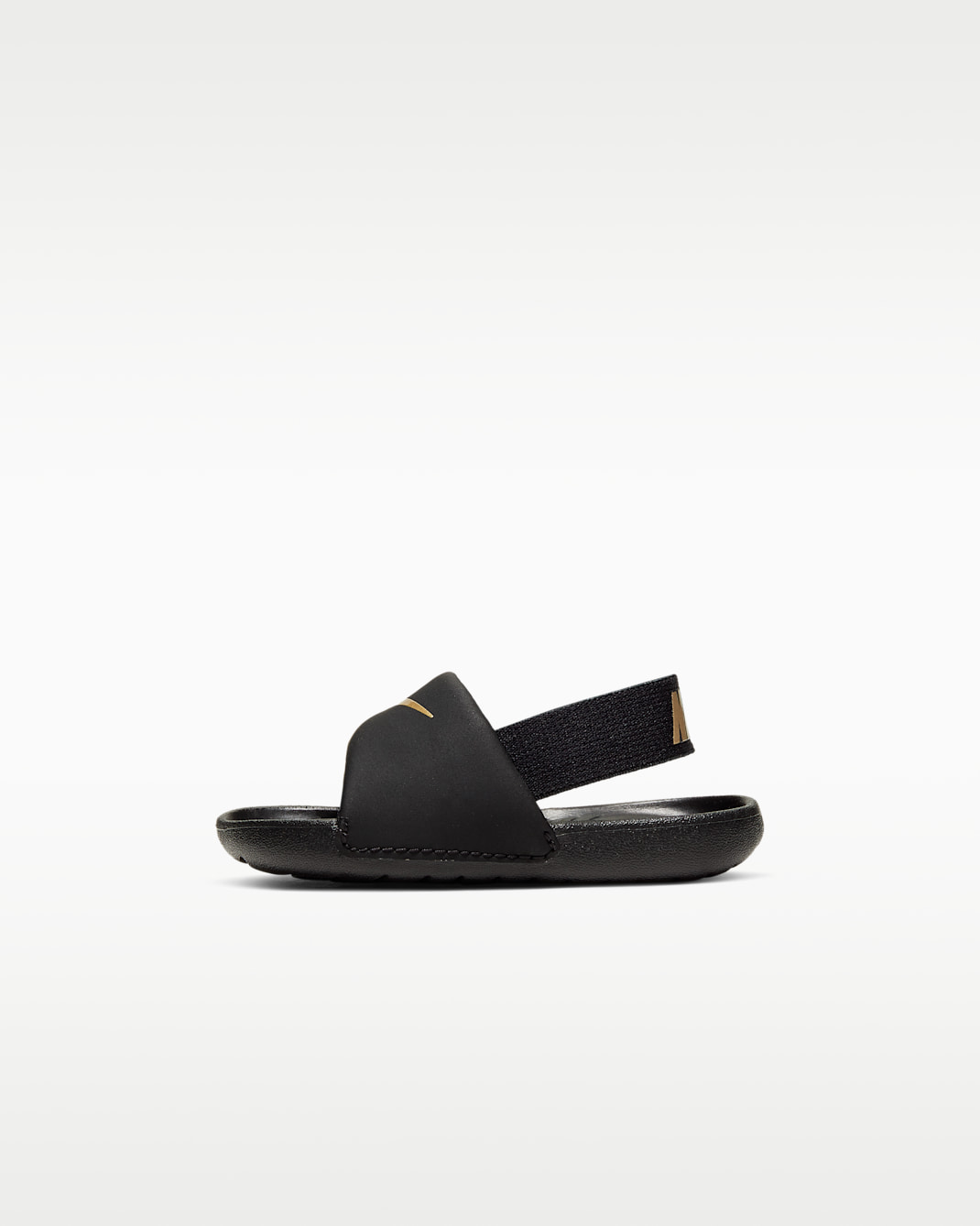 Nike Kawa Badeslipper für Babys und Kleinkinder - Schwarz/Metallic Gold